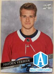 2020-21 Upper Deck Extended Young Guns Hayden Verbeek #714